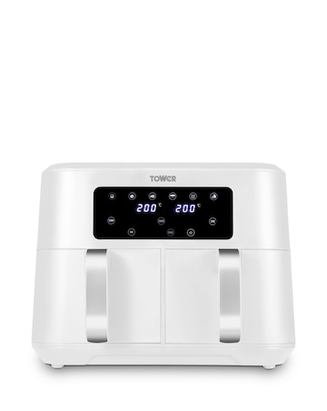 Tower Vortx White 8.5L Dual Basket Air Fryer