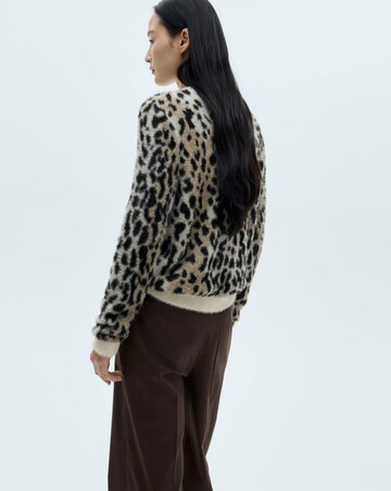 Mango Wild Animal Print Sweater