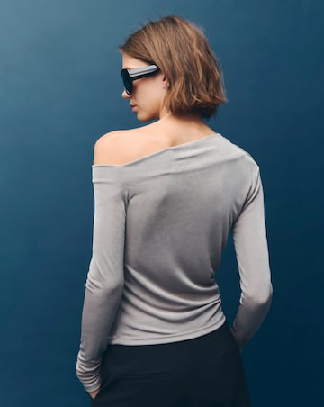 Mango Grey Bardot Top