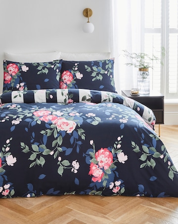 Joanna Hope Ascott Floral Stripe Duvet Cover Set