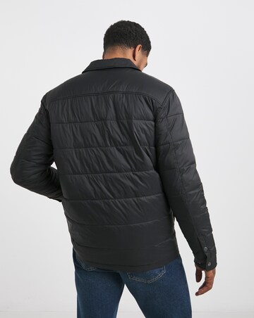 Lyle & Scott Black Wadded Collared Jacket