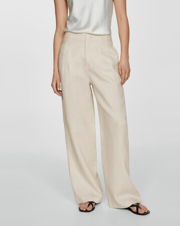 Mango Pure Linen Wide Leg Trousers