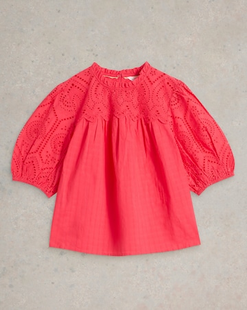 White Stuff Lexi Cotton Broderie Top