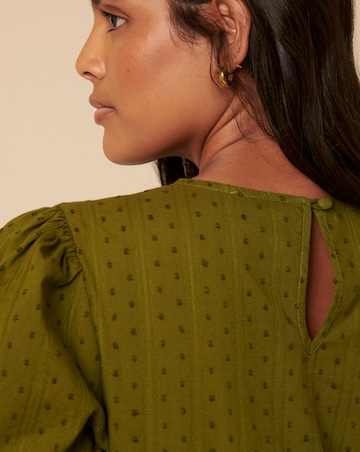 Nobody's Child Spot Puff Sleeve Dress