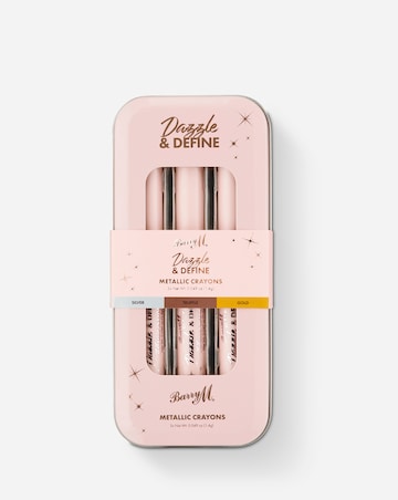Barry M Dazzle & Define Metallic Crayons- Metallic Neutrals