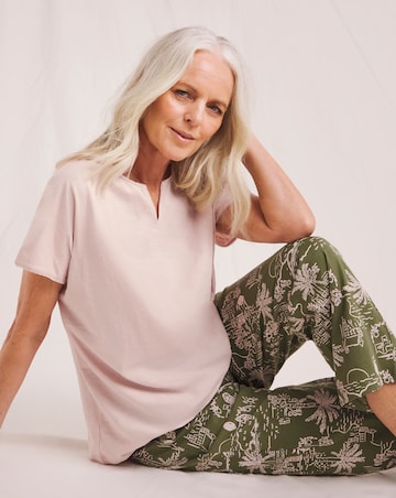 JD Williams (2 Pack) Cotton Pyjama Sets Palm Print