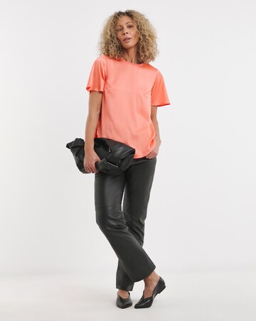 Jersey Back Satin Top