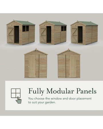 4LIFE Apex Shed 6x8 - Double Door - 2 Window (Home Delivery)