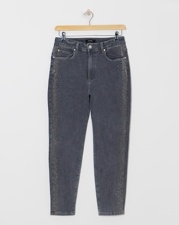 Diamante Grey Slim Leg Jeans