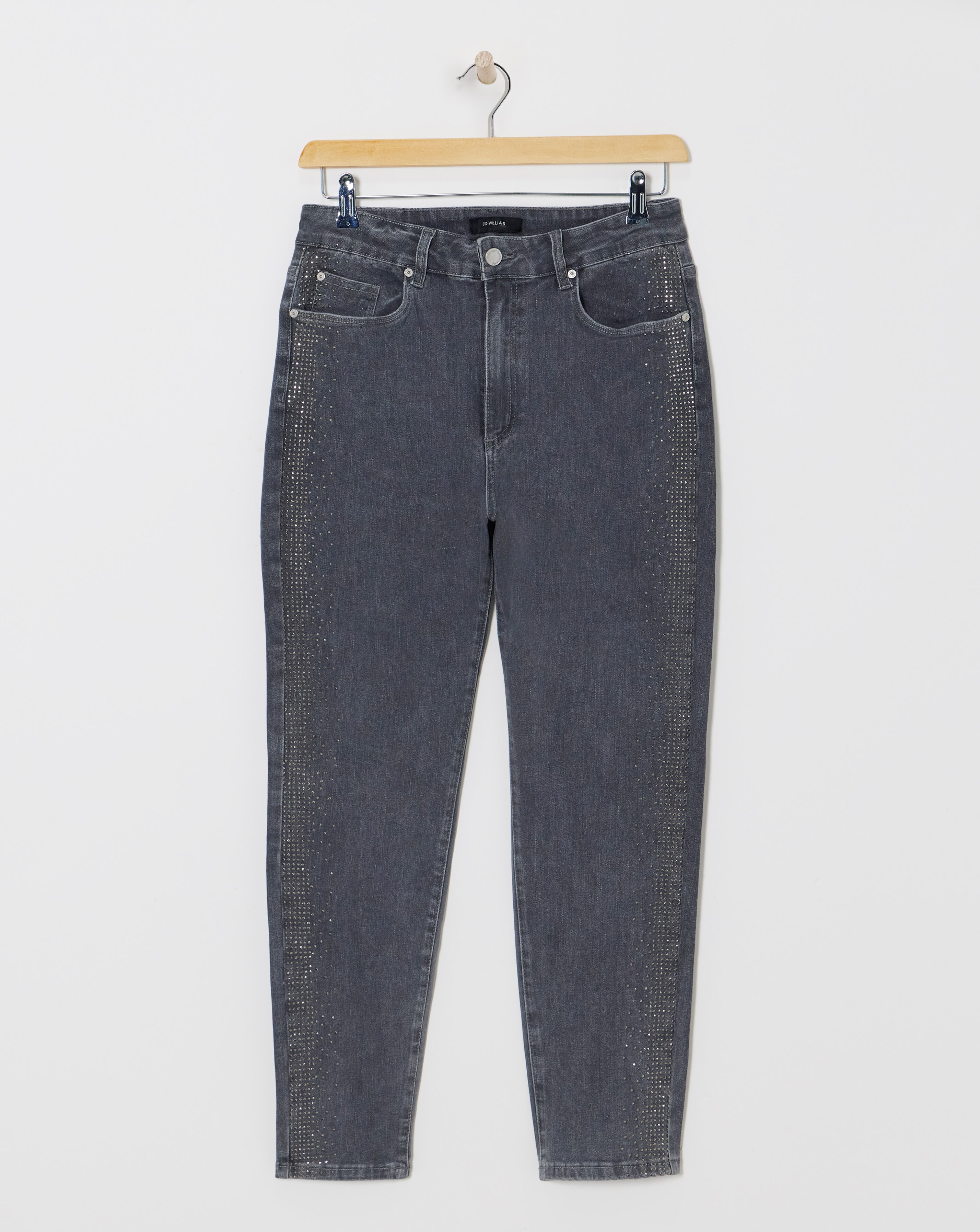 Diamante Grey Slim Leg Jeans