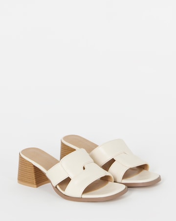 Raye Low Block Heel Woven Mules - Extra Wide Fit (EEE)