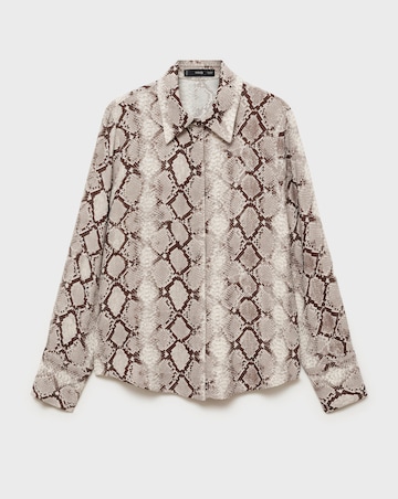 Mango Serpi Snake Print Shirt