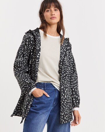 Printed Short Lightweight Raincoat