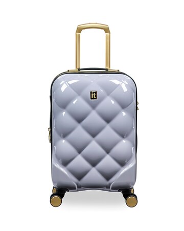 IT Luggage St Tropez Trois 3pc Suitcase Set - Silver