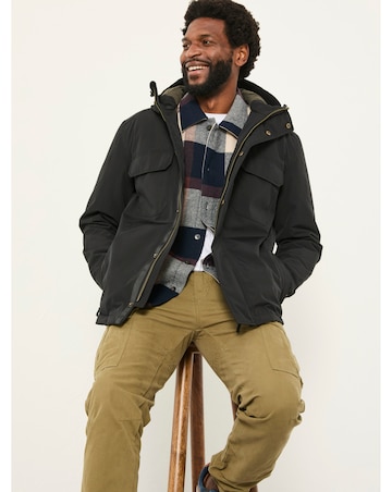 FatFace Truro Waterproof Jacket (Regular & Tall) - Black