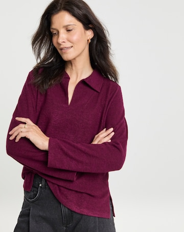 Soft Touch Collared Top