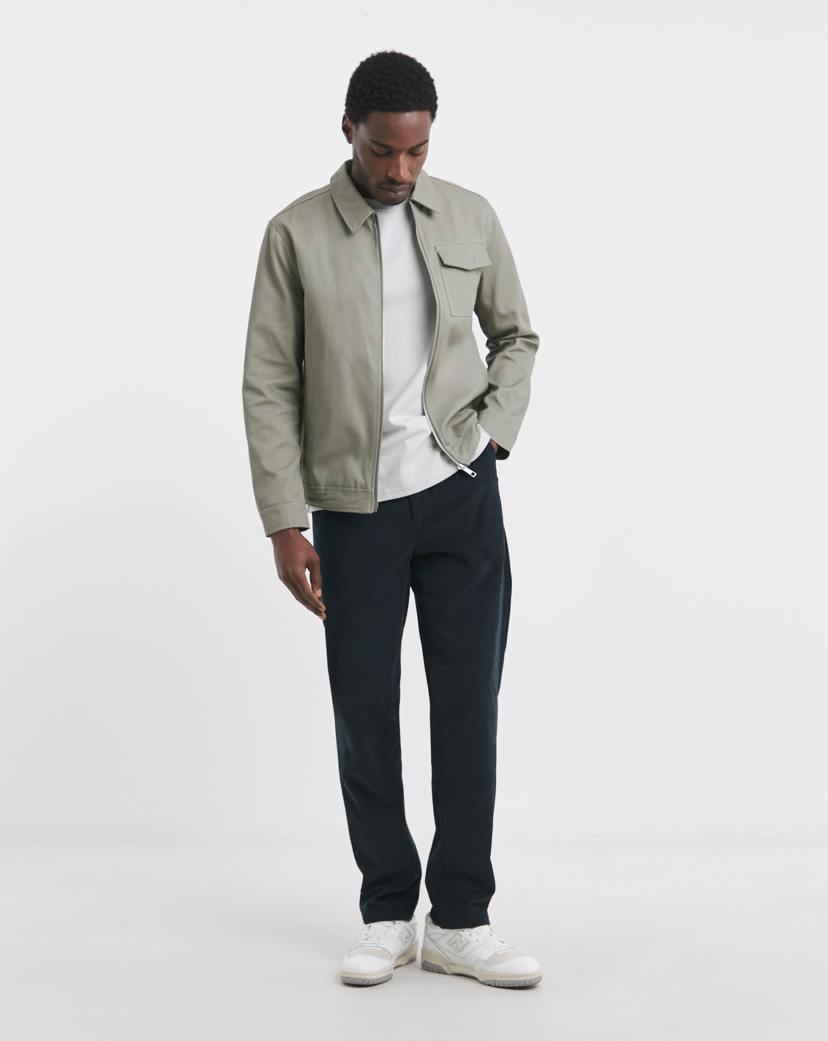 Smart Zip Up Harrington | JD Williams