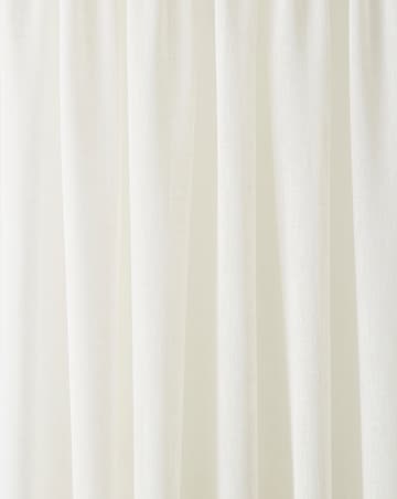 Tahiti Pom Pom Linen Look Voile