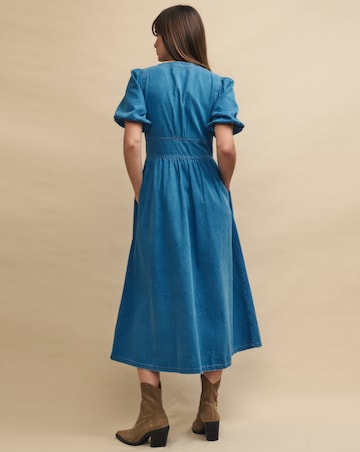 Nobody's Child Denim Starlight Midi Dress