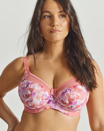 Goddess Kayla Full Cup Wired Bra Coral Print