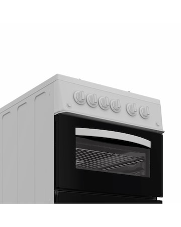 Indesit ITG5GMW 50cm Gas Twin Cooker - White + installation