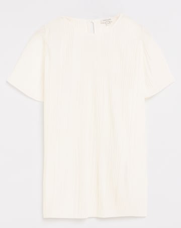 Pleated Short Sleeve Top