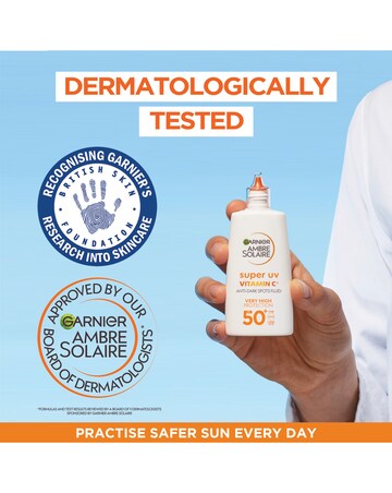 Garnier Ambre Solaire Super UV Vitamin Cg Facial Fluid for Daily Use