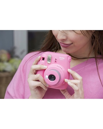 Fujifilm Instax Mini 9 Instant Camera with 10 Shot Macaron Film Pack - Pink