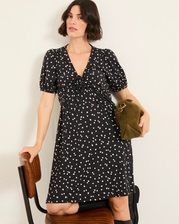 FatFace Nell Polka Dot Jersey Midi Dress