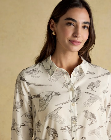Joules Elvina Bird Print Shirt