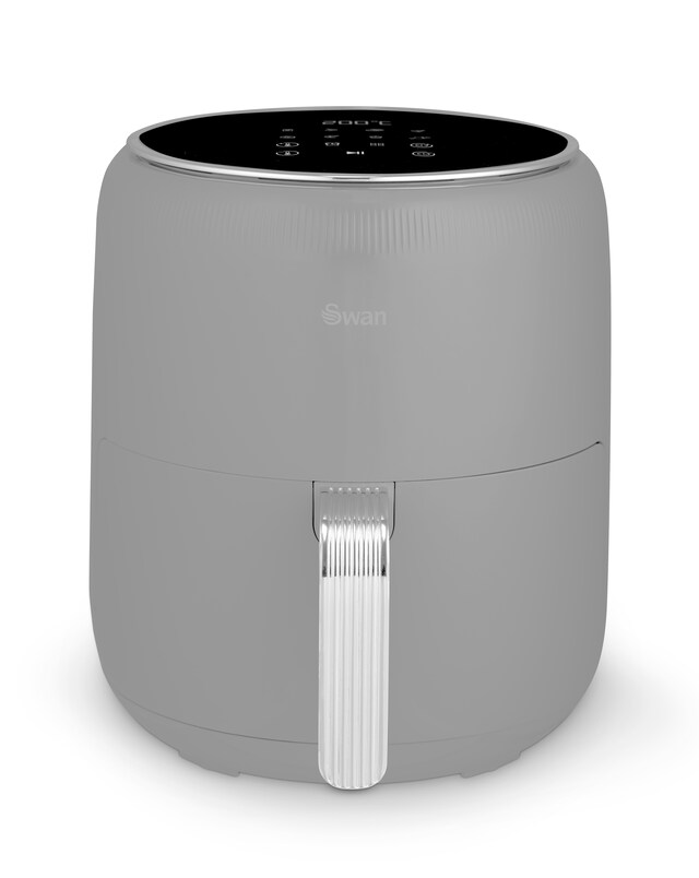 Swan Retro Grey 4.5L Digital Air Fryer - Grey