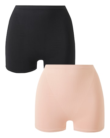 MAGISCULPT 2 Pack Medium Tummy Control High Waisted Shorts