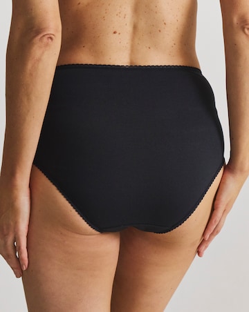 Pretty Secrets (4 Pack) Lace Top Cotton Full Fit Brief Knickers