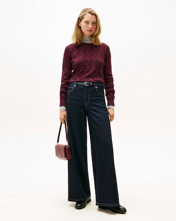 Tommy Hilfiger Soft Wool Cable Crew neck Long Sleeve Sweater