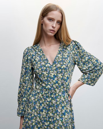 Mango Martis Printed Cut-Out Detail Dress