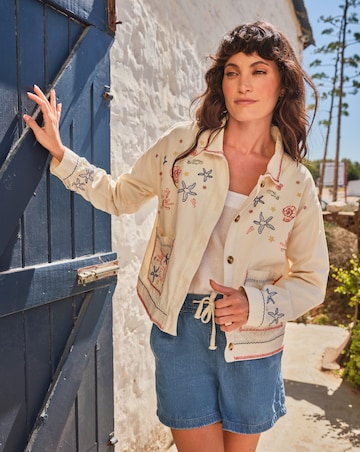 FatFace Shells Embroidered Jacket