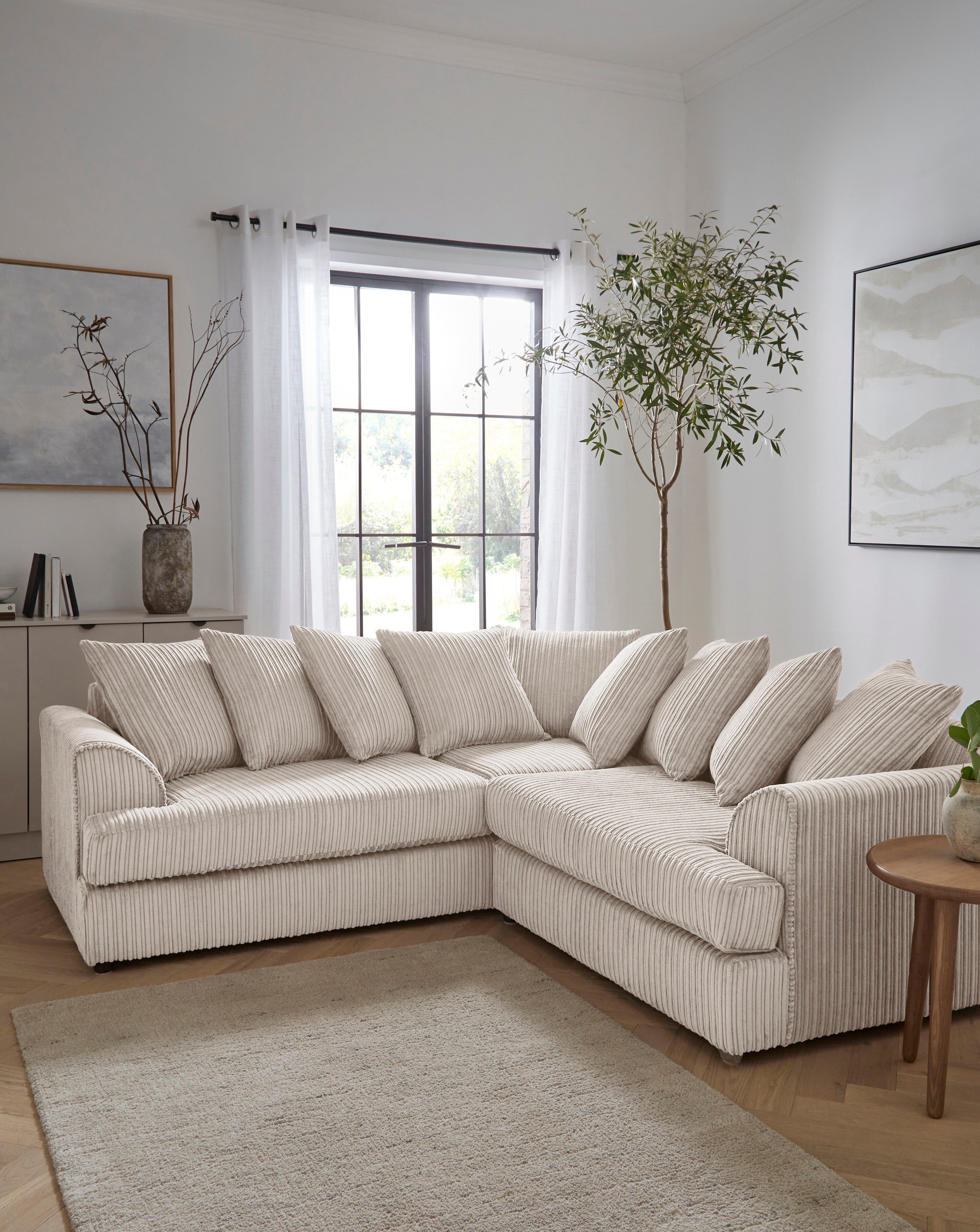 Ferguson Jumbo Cord Corner Sofa