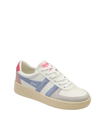Gola Grandslam Trident Trainers - White/Air/Fluro Pink