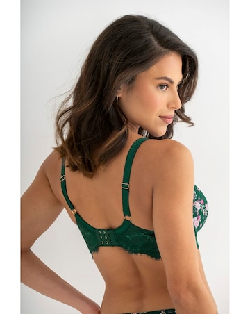 Pour Moi Bliss Full Cup Wired Non Pad Side Support Bra Forest/Floral