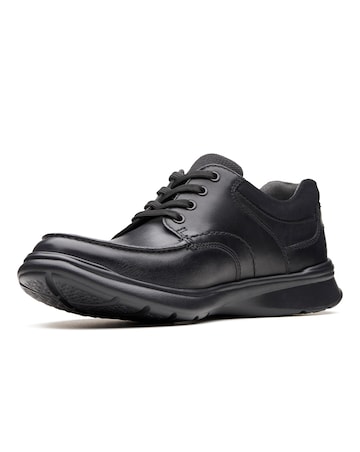 Clarks Cottrell Edge Wide Fit Shoe - Black
