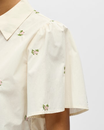OBJECT Embroidered Short Sleeve Shirt