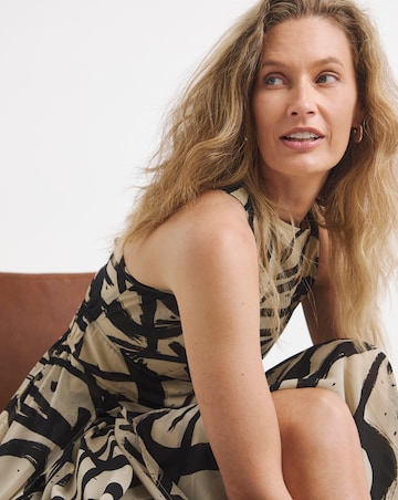 Religion Hand Painted Halter Maxi Dress