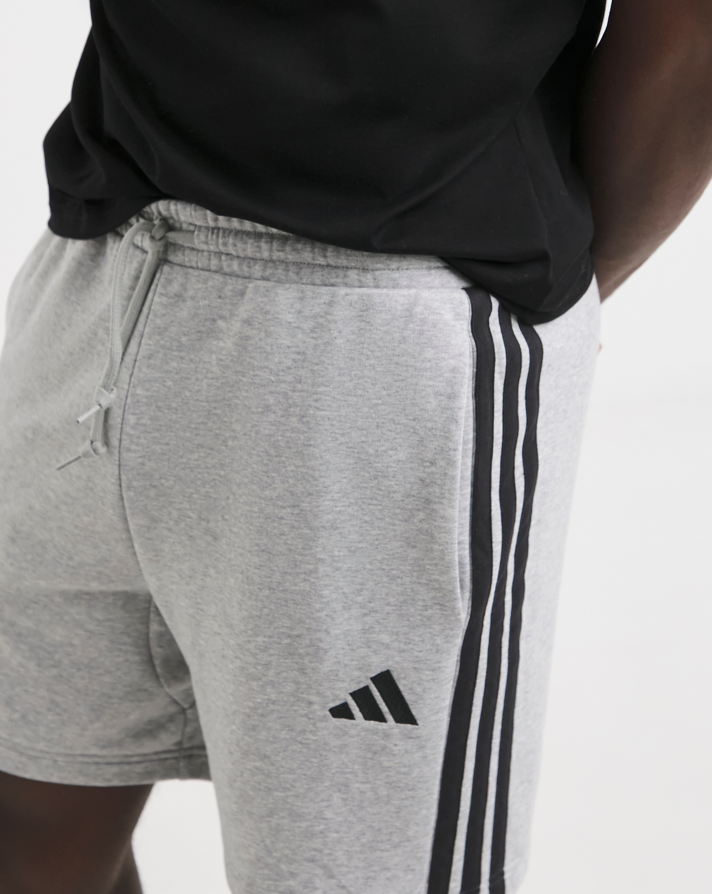 adidas 3 Stripes French Terry Shorts | JD Williams