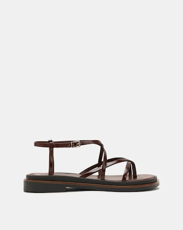 Nobodys Child Brown Leather Strappy Sandals - Standard Fit (D)