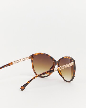 Kelly Tortoiseshell Chain Sunglasses