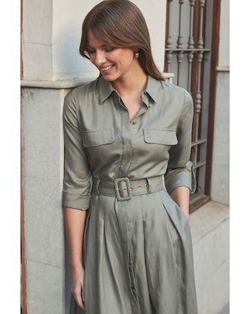 Sosandar Belted Utility Dress