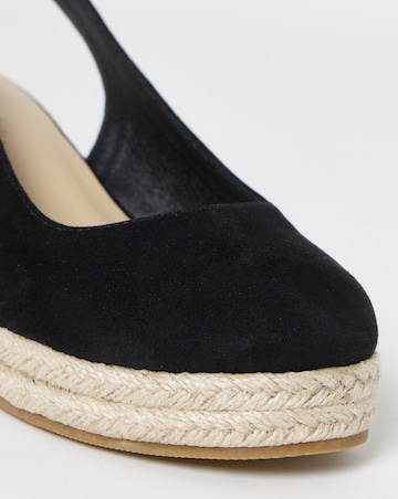 Neo Espadrille Wedge Slingback Shoes - Extra Wide Fit (EEE)