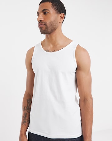 Pure Cotton Core Vest- White