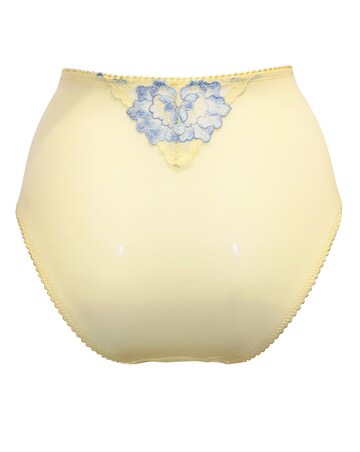 Pour Moi Sofia High Waist Deep Knicker Lemon/Blue