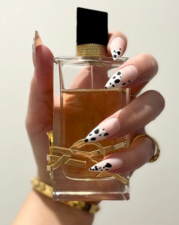 BLK Listed Instant Acrylic Nails Cow Print